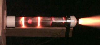 Clear PVC Motor mid-burn