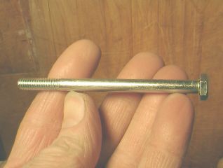 1/4th inch screw, 3-1/2 inches long