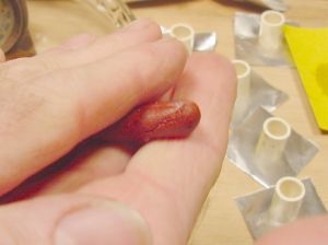 Roll Propellant into slug
